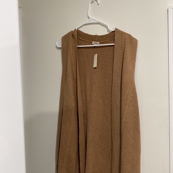 TALBOT FRONT OPEN CARDIGAN SLEEVELESS KNIT WEST - Picture 10 of 10